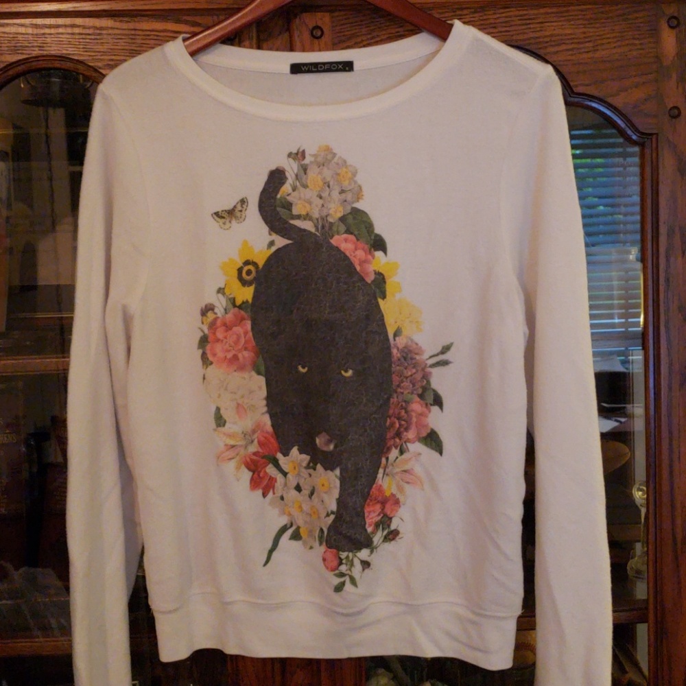 Wildfox Panther Beach Sweatshirt, Sweater